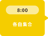 8：00 各自集合